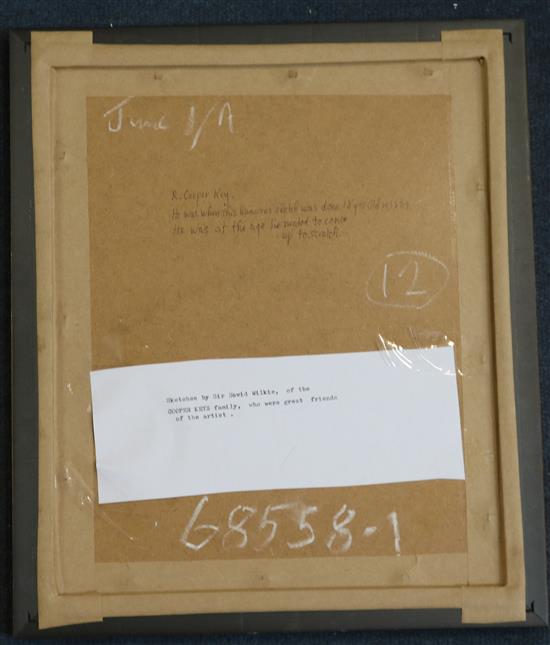 Sir David Wilkie (1785-1841) Studies of the Cooper Keys Family who were great friends of the artist 7.5 x 3.5in. approx.